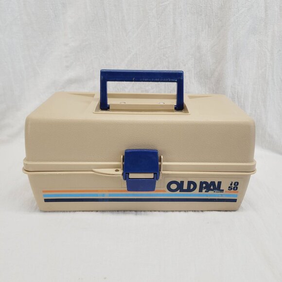 Old Pal 1050 Vintage Fishing Tackle Box With Assorted Gear & Accessories - Picture 10 of 10